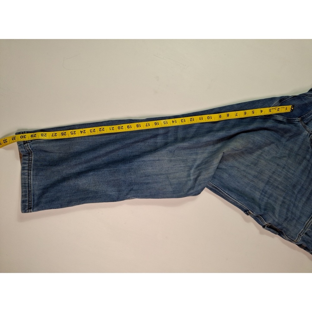 Duluth Trading Co Ballroom Double Flex Jeans Mens 44x32 Stretch Blue Denim - Picture 8 of 15